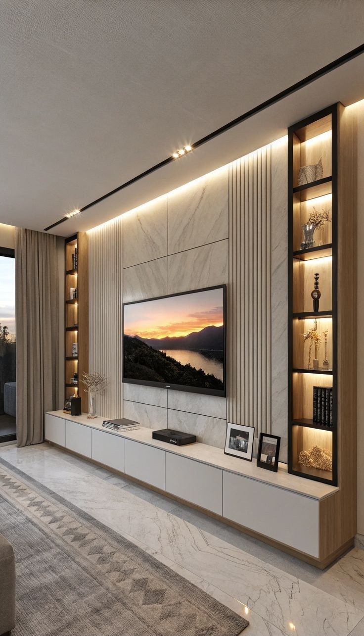 Samsun Modern Salon ve TV Ünitesi Tasarımları imalatı